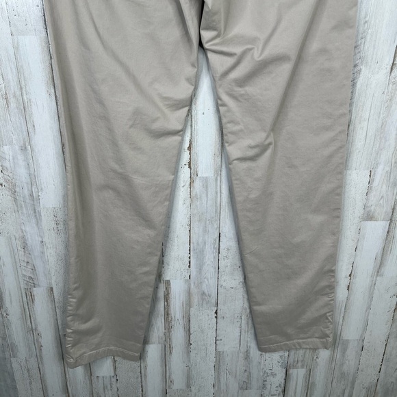 Open Edit Men's Chino Pants Size 33 Beige Casual Flat Front Straight Leg - Picture 7 of 13